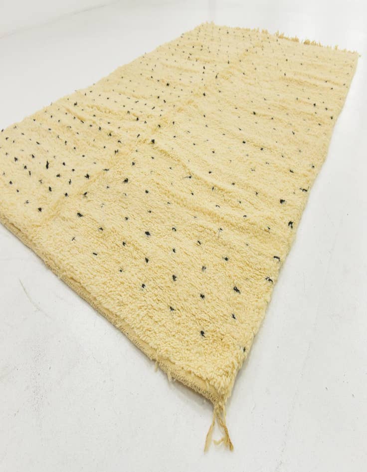 Detail image of  6' 5 x 10'  Hand Knotted Moroccan Wool Rug