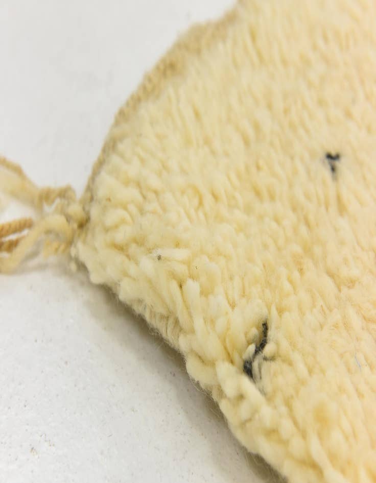 Detail image of  6' 5 x 10'  Hand Knotted Moroccan Wool Rug