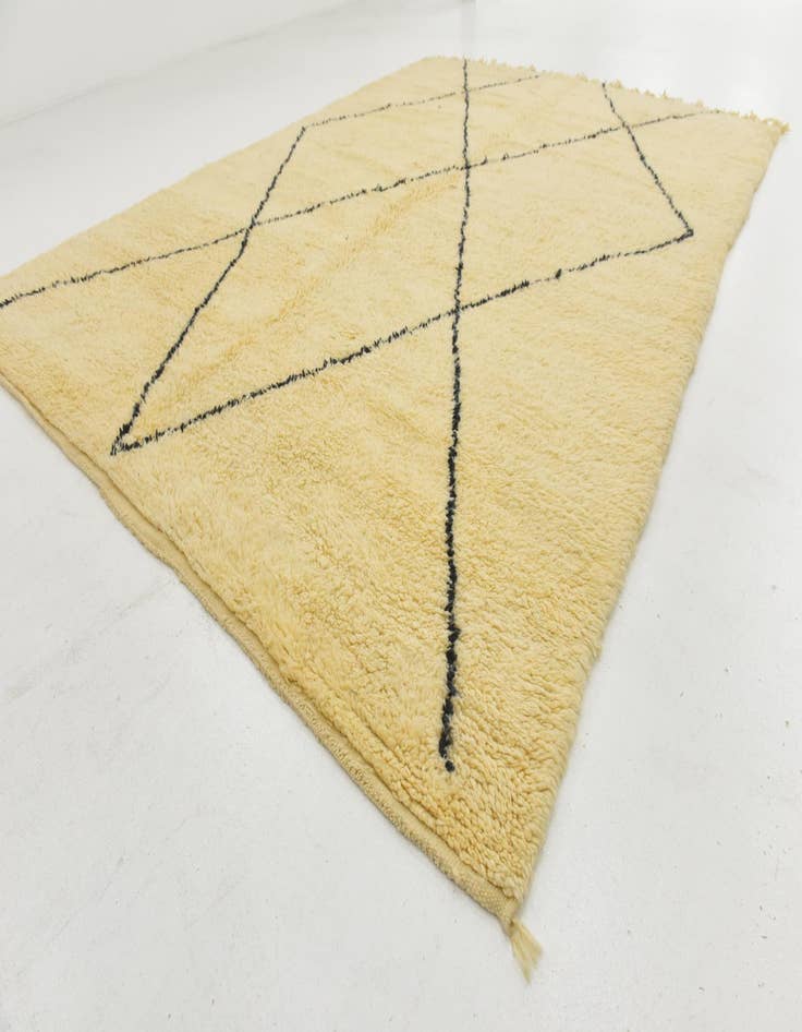 Detail image of  8' 3 x 11' 6  Hand Knotted Moroccan Wool Rug