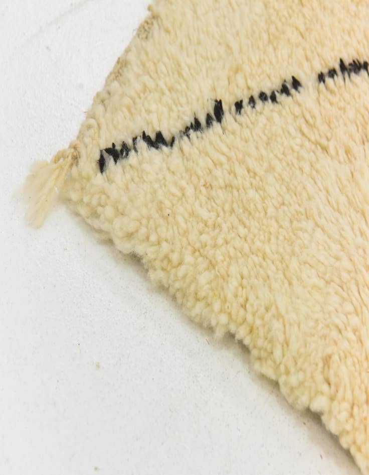 Detail image of  5' 2 x 8' 6  Hand Knotted Moroccan Wool Rug