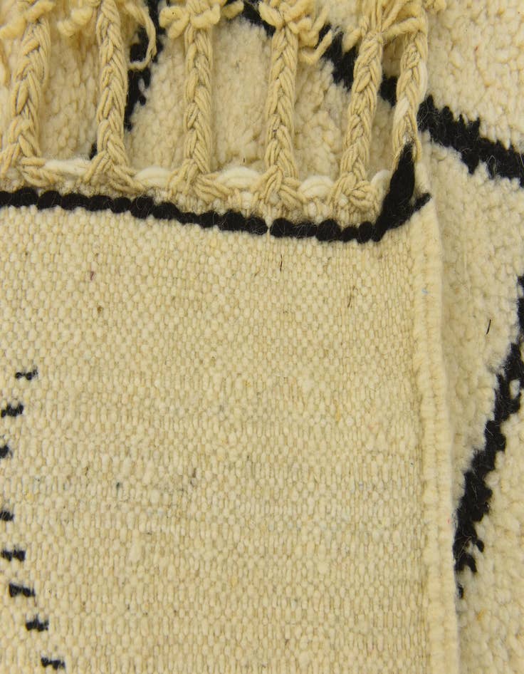 Detail image of  4' 11 x 8' 4  Hand Knotted Moroccan Wool Rug