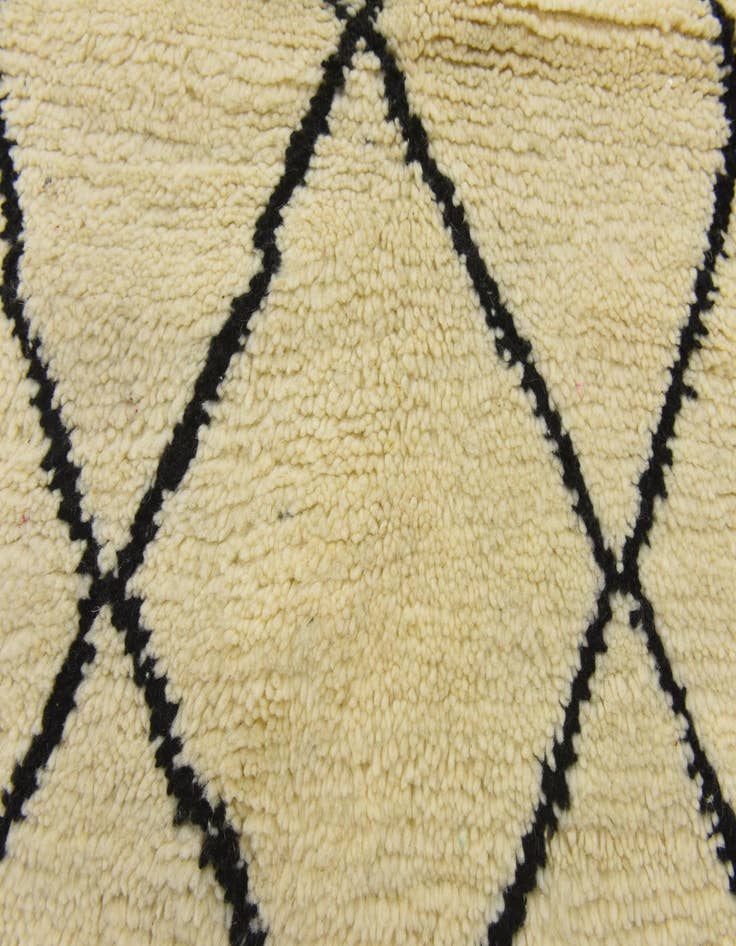 Detail image of  4' 11 x 8' 4  Hand Knotted Moroccan Wool Rug