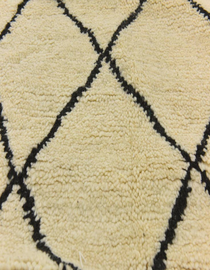 Detail image of  4' 11 x 8' 4  Hand Knotted Moroccan Wool Rug