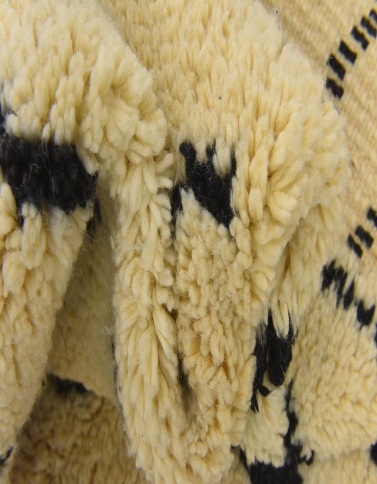 Detail image of  6' 3 x 9' 8  Hand Knotted Moroccan Wool Rug