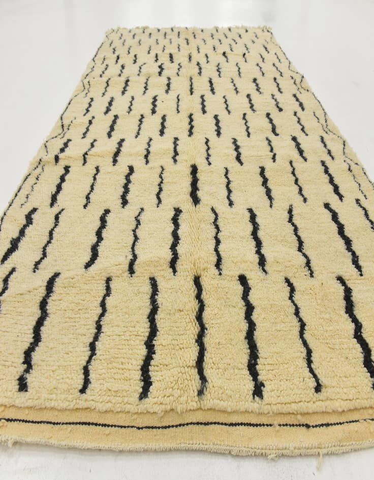 Detail image of  6' 3 x 9' 8  Hand Knotted Moroccan Wool Rug