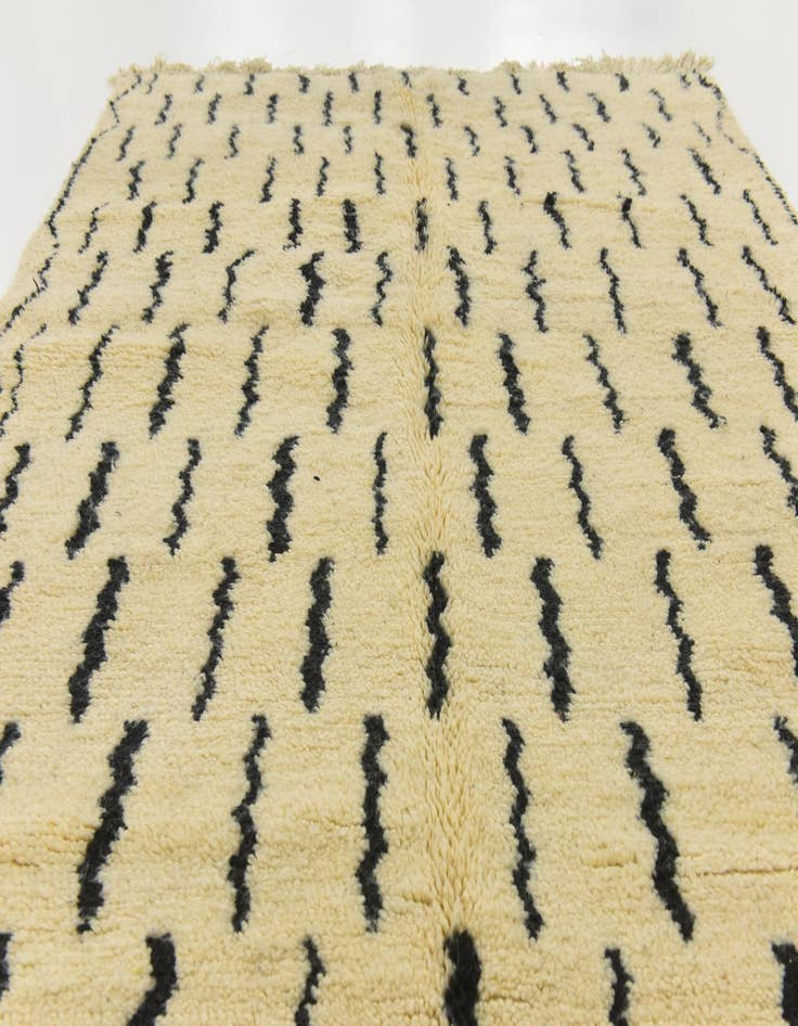 Detail image of  6' 3 x 9' 8  Hand Knotted Moroccan Wool Rug