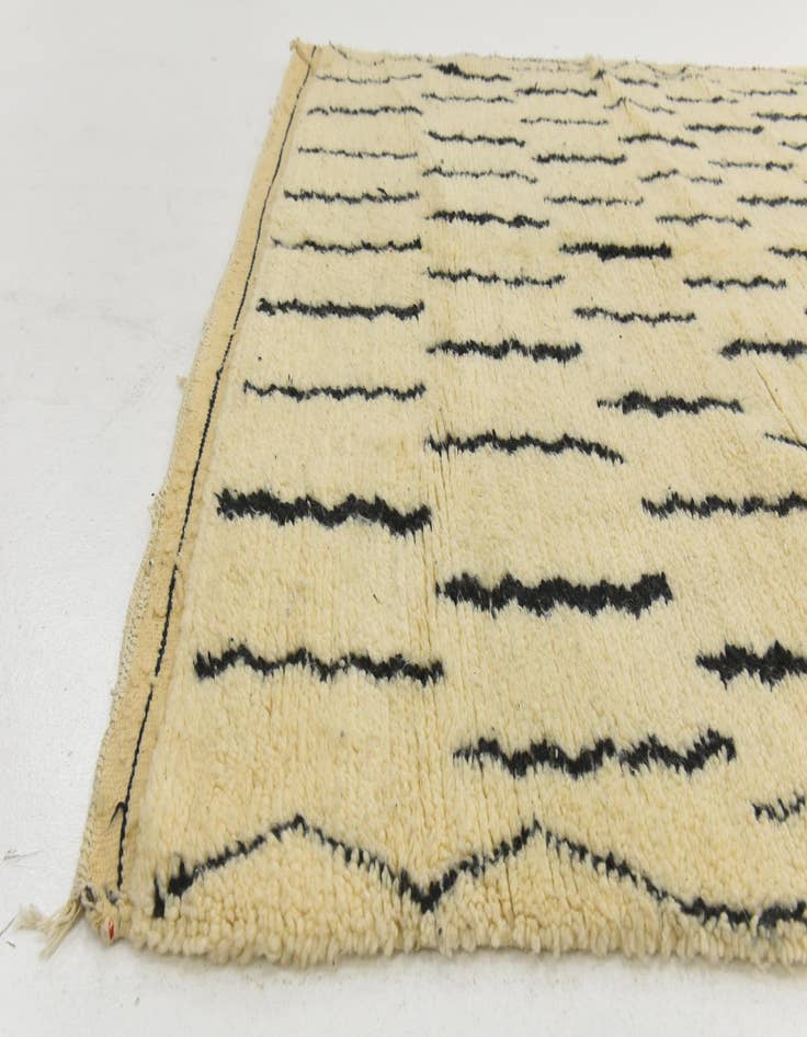 Detail image of  6' 3 x 9' 8  Hand Knotted Moroccan Wool Rug