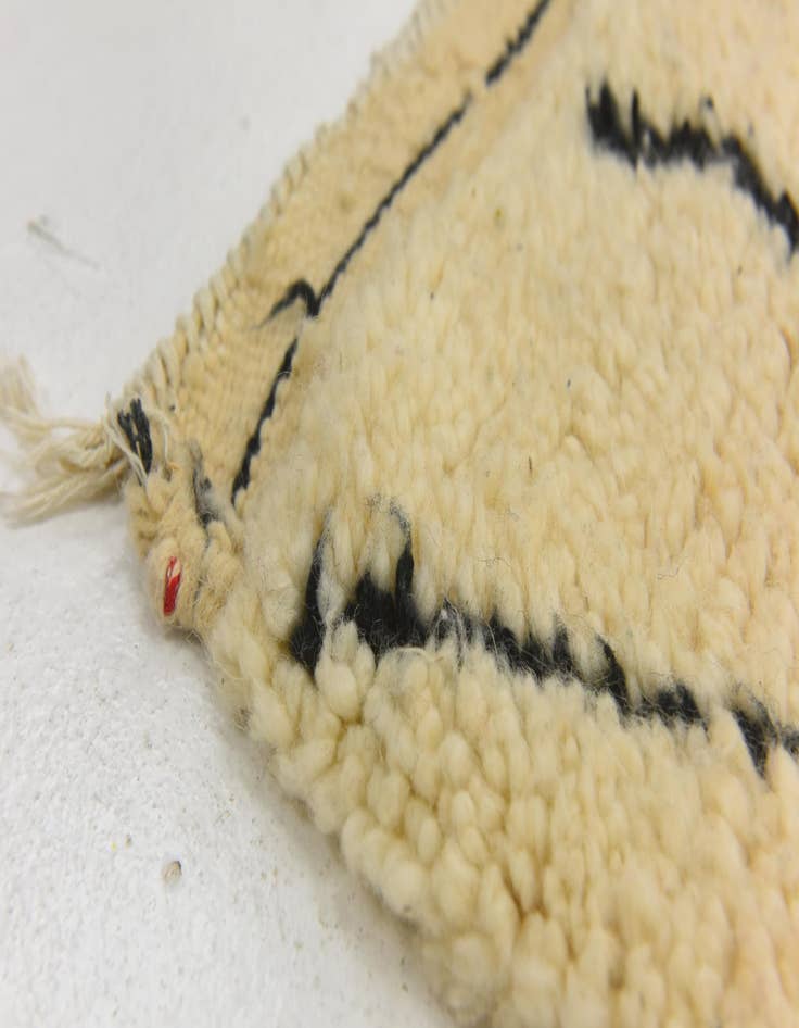 Detail image of  6' 3 x 9' 8  Hand Knotted Moroccan Wool Rug