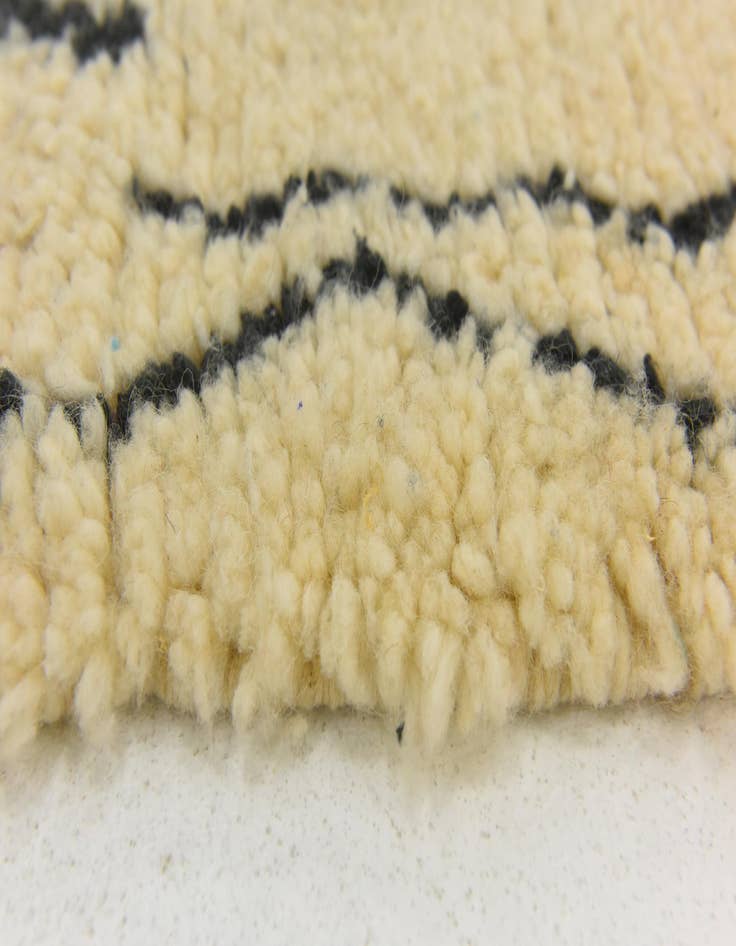 Detail image of  6' 3 x 9' 8  Hand Knotted Moroccan Wool Rug