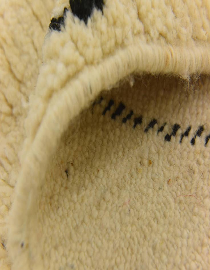 Detail image of  6' 5 x 9' 5  Hand Knotted Moroccan Wool Rug