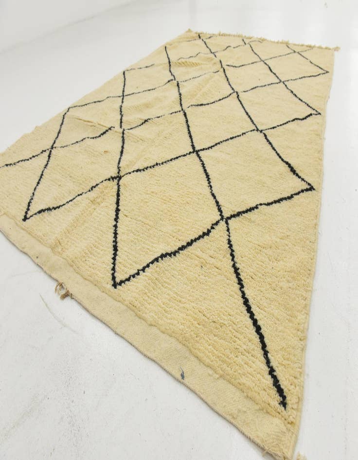 Detail image of  6' 5 x 9' 5  Hand Knotted Moroccan Wool Rug