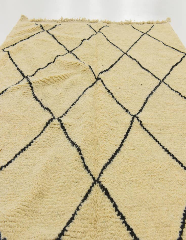 Detail image of  6' 5 x 9' 5  Hand Knotted Moroccan Wool Rug