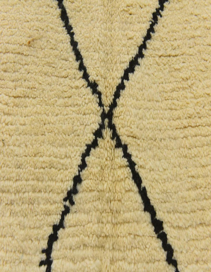 Detail image of  6' 5 x 9' 5  Hand Knotted Moroccan Wool Rug