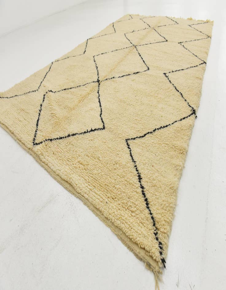 Detail image of  6' 4 x 10' 8  Hand Knotted Moroccan Wool Rug