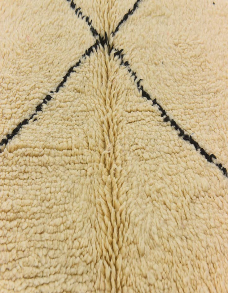 Detail image of  6' 4 x 10' 8  Hand Knotted Moroccan Wool Rug