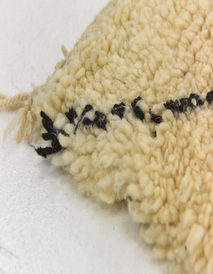 Detail image of  6' 4 x 10' 8  Hand Knotted Moroccan Wool Rug