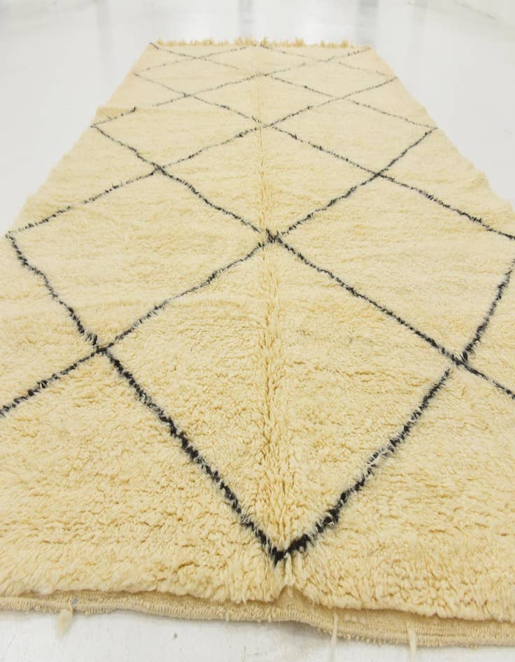 Detail image of  6' 7 x 9' 7  Hand Knotted Moroccan Wool Rug