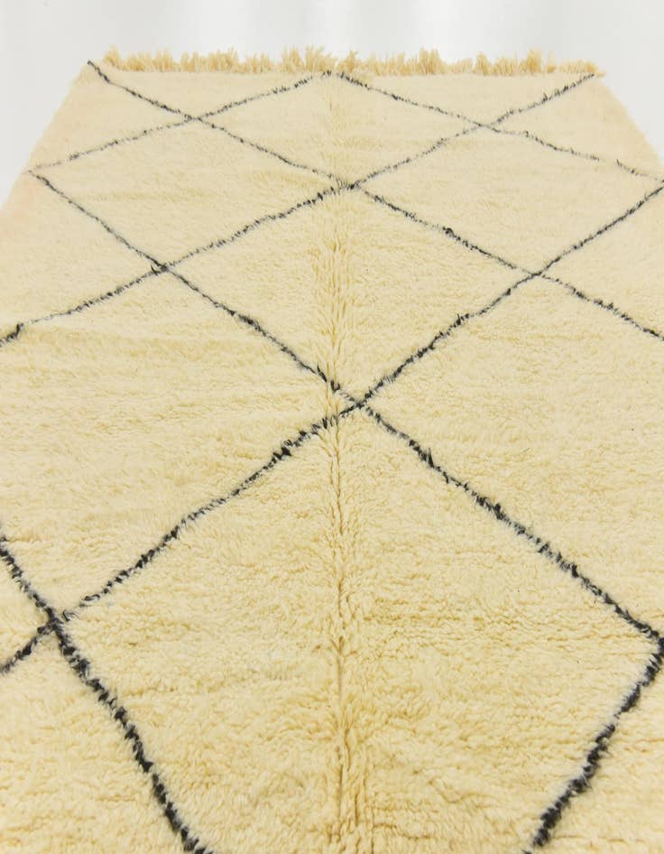 Detail image of  6' 7 x 9' 7  Hand Knotted Moroccan Wool Rug