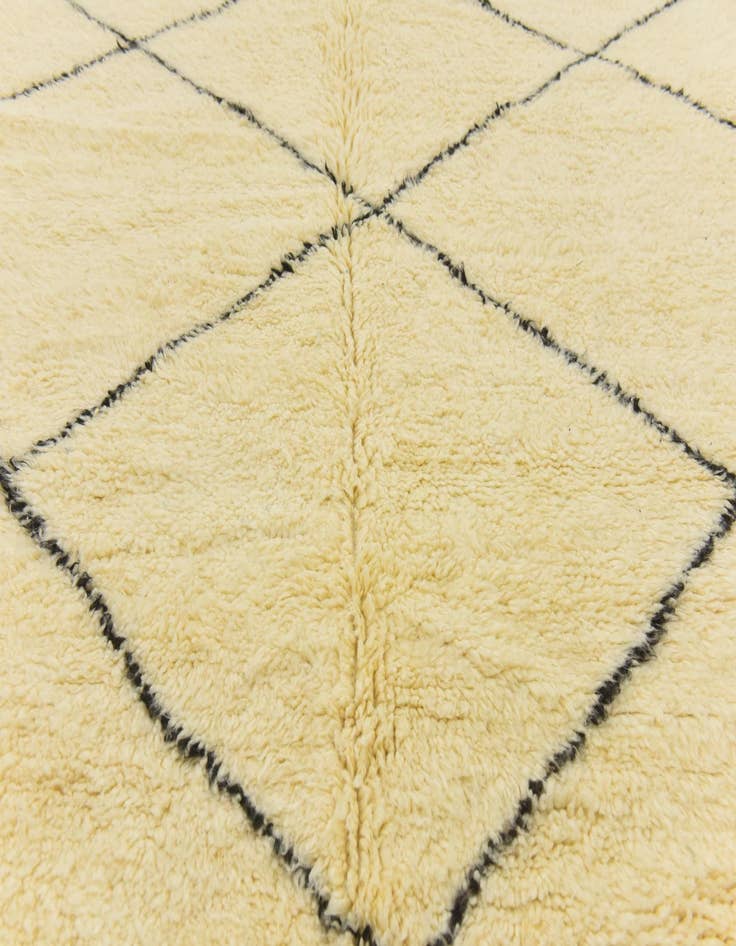Detail image of  6' 7 x 9' 7  Hand Knotted Moroccan Wool Rug