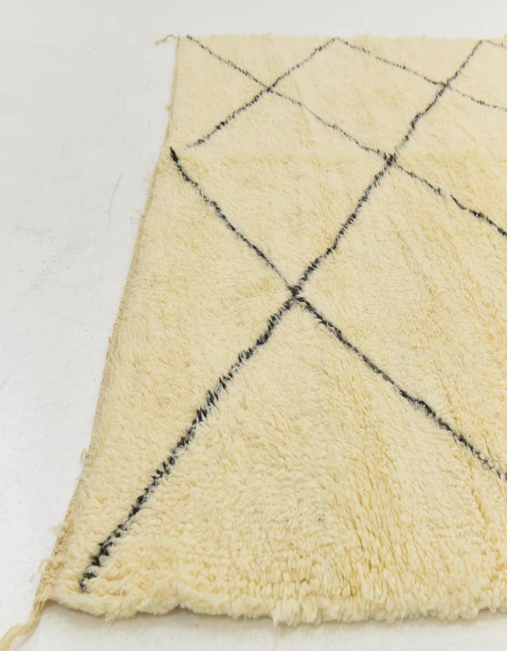 Detail image of  6' 7 x 9' 7  Hand Knotted Moroccan Wool Rug