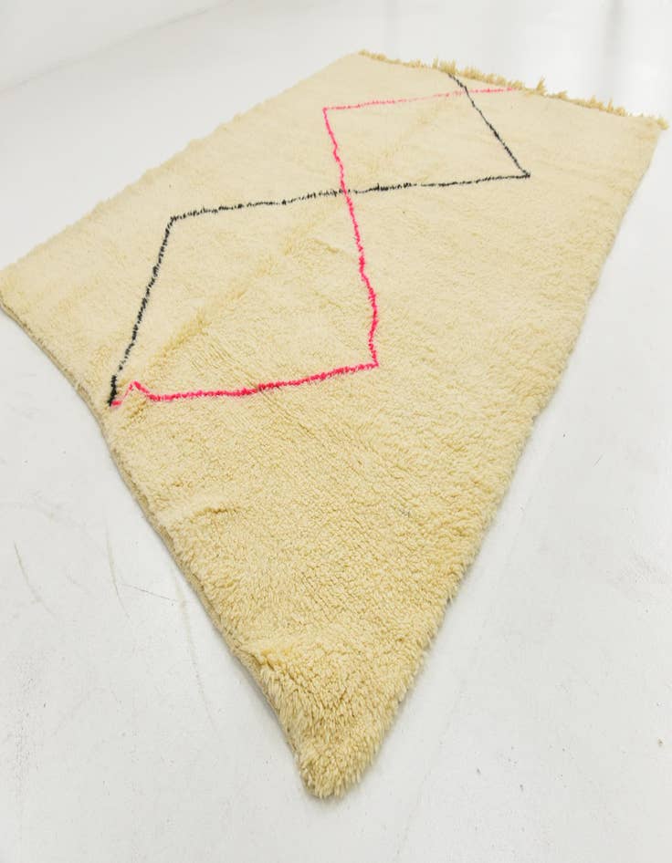 Detail image of  7' 2 x 9'  Hand Knotted Moroccan Wool Rug