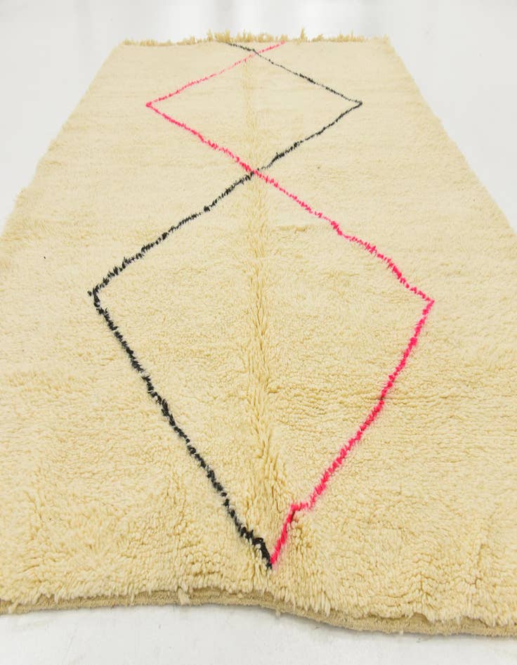 Detail image of  7' 2 x 9'  Hand Knotted Moroccan Wool Rug