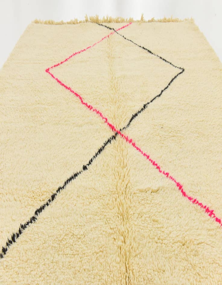 Detail image of  7' 2 x 9'  Hand Knotted Moroccan Wool Rug