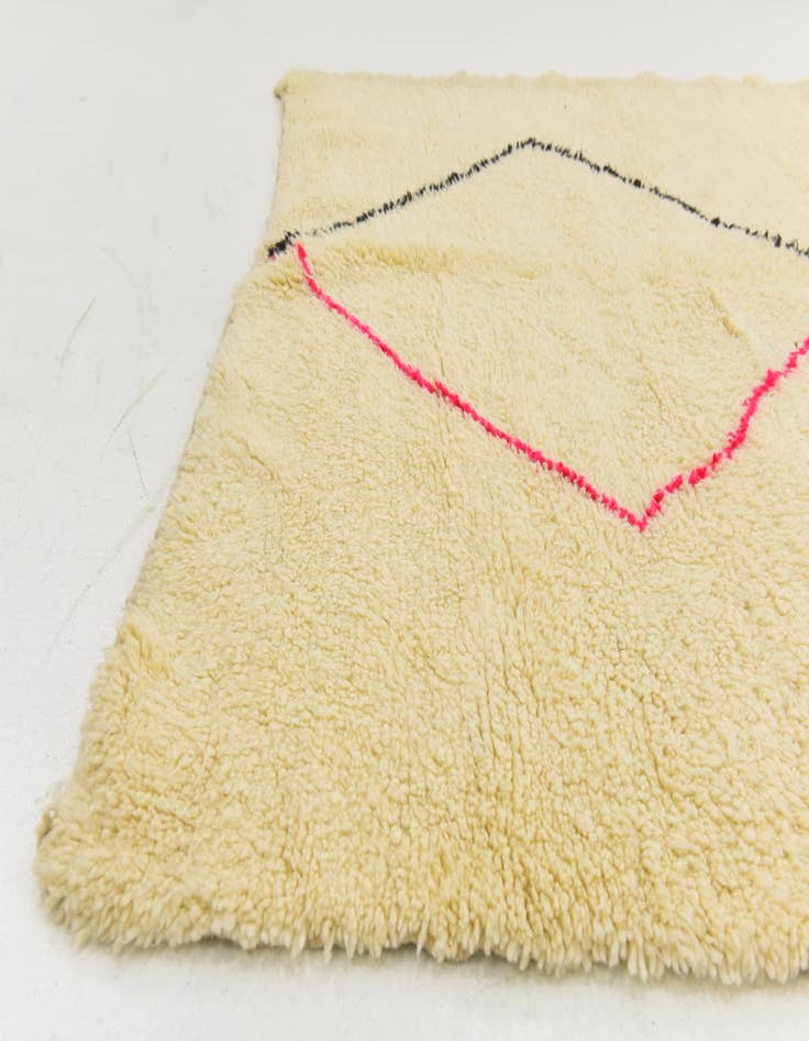 Detail image of  7' 2 x 9'  Hand Knotted Moroccan Wool Rug