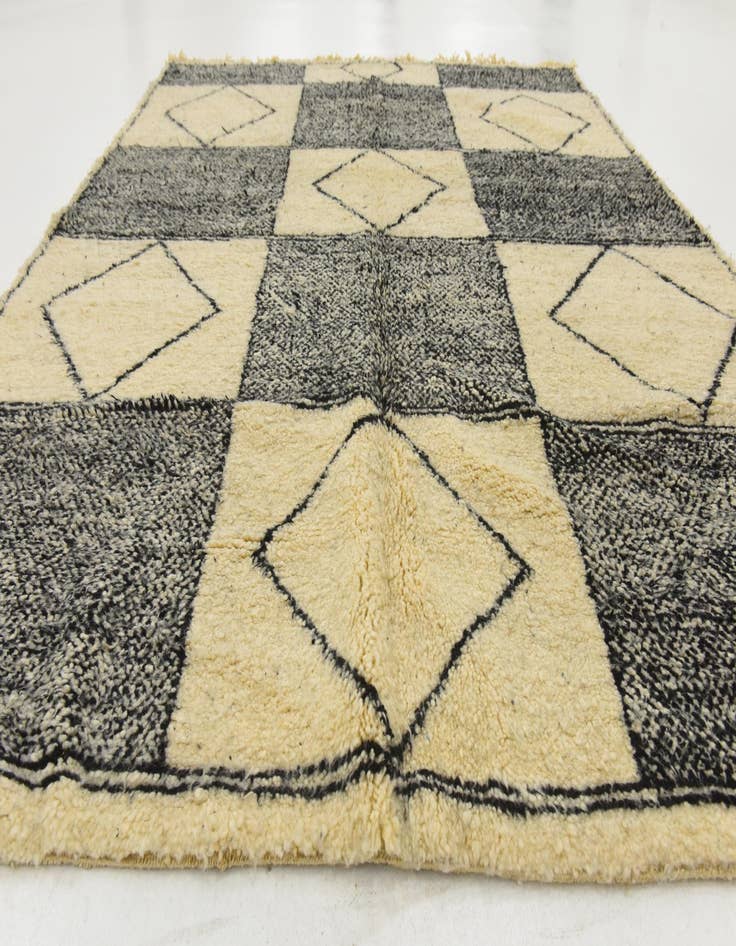 Detail image of  7' 5 x 9' 9  Hand Knotted Moroccan Wool Rug