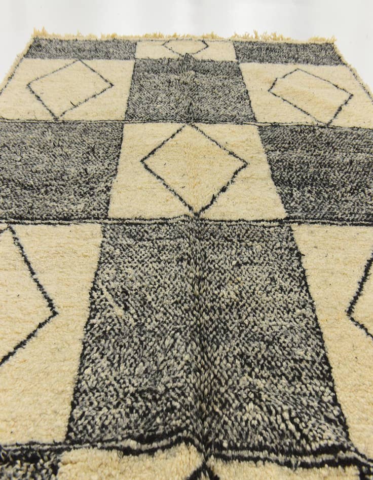 Detail image of  7' 5 x 9' 9  Hand Knotted Moroccan Wool Rug