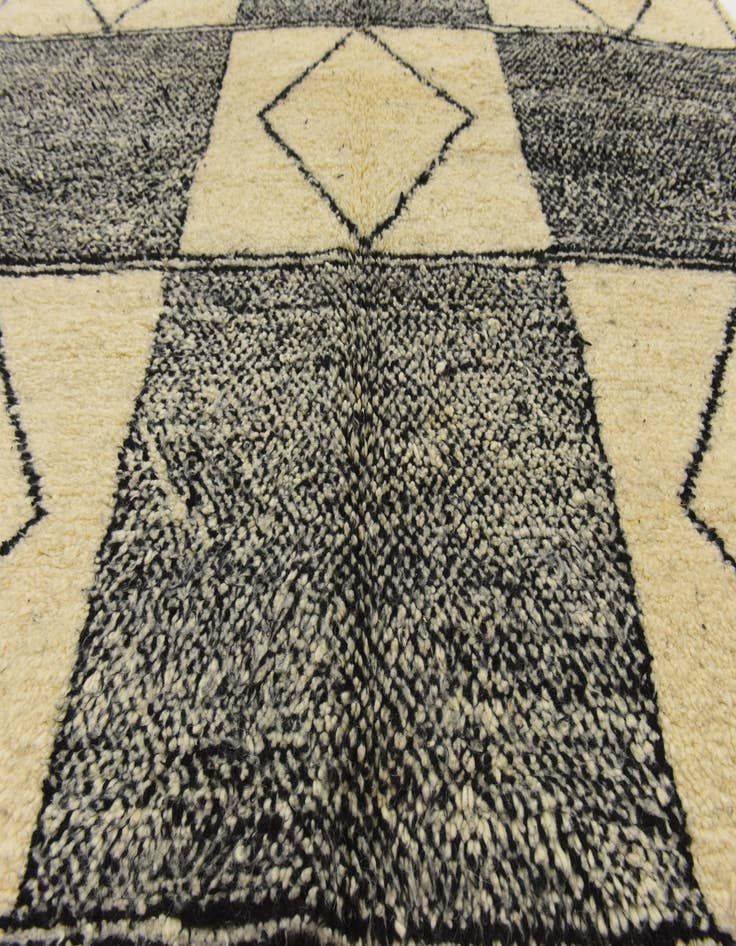 Detail image of  7' 5 x 9' 9  Hand Knotted Moroccan Wool Rug