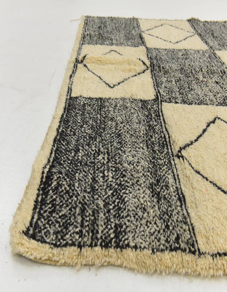 Detail image of  7' 5 x 9' 9  Hand Knotted Moroccan Wool Rug