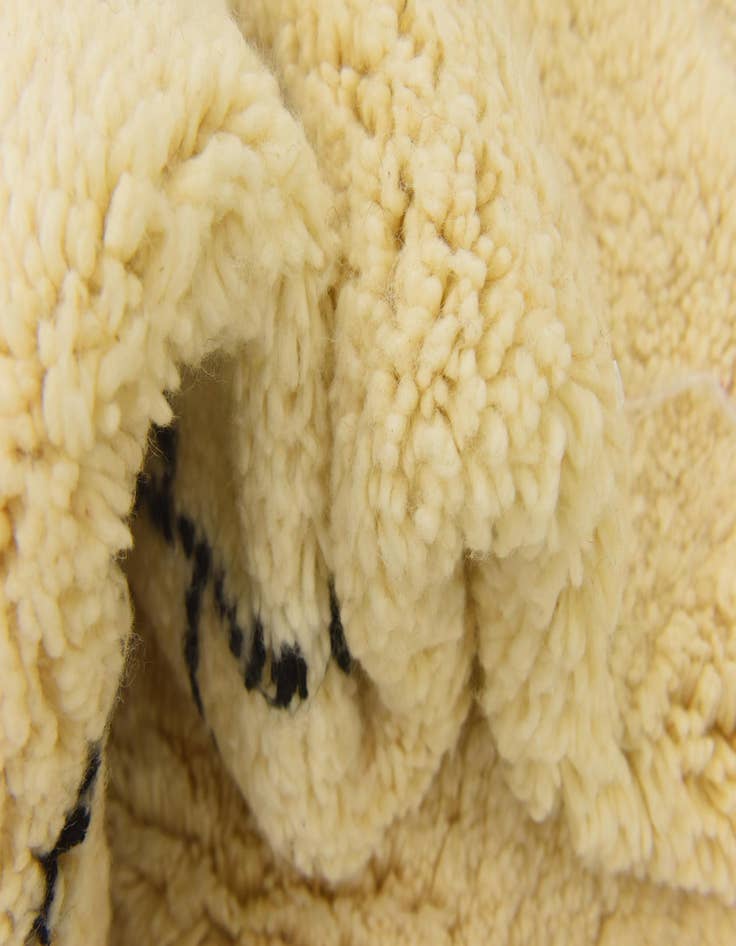 Detail image of  6' 5 x 10' 5  Hand Knotted Moroccan Wool Rug