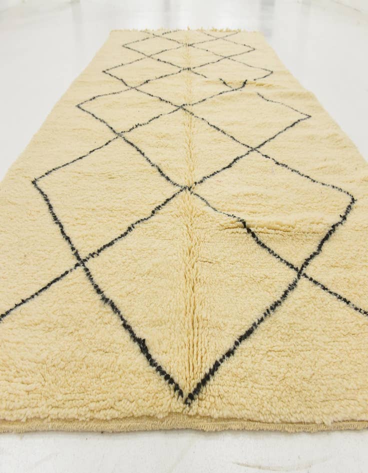 Detail image of  6' 5 x 10' 5  Hand Knotted Moroccan Wool Rug