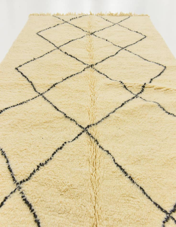 Detail image of  6' 5 x 10' 5  Hand Knotted Moroccan Wool Rug