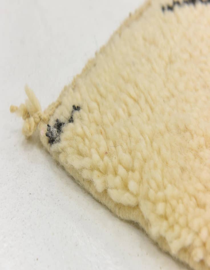 Detail image of  6' 5 x 10' 5  Hand Knotted Moroccan Wool Rug