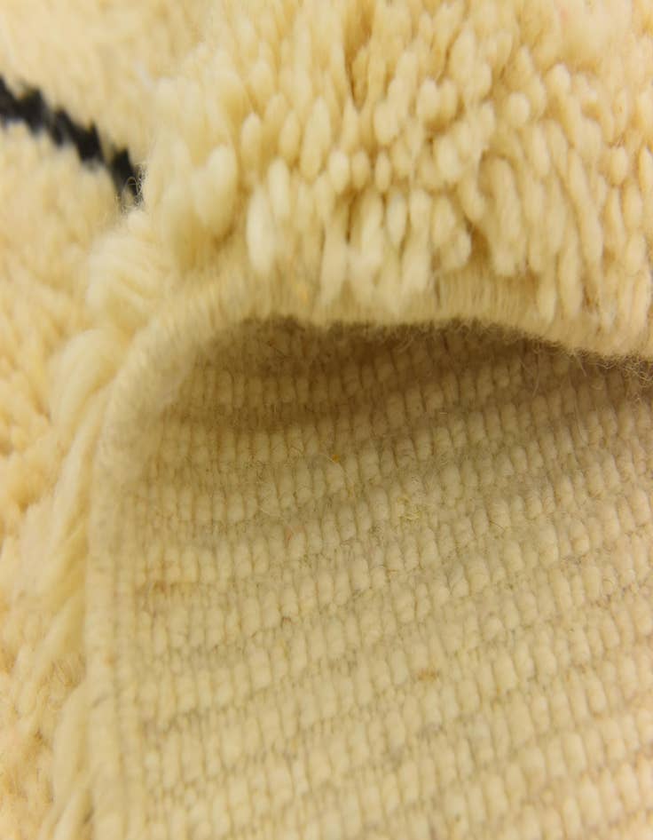 Detail image of  6' 5 x 10' 1  Hand Knotted Moroccan Wool Rug