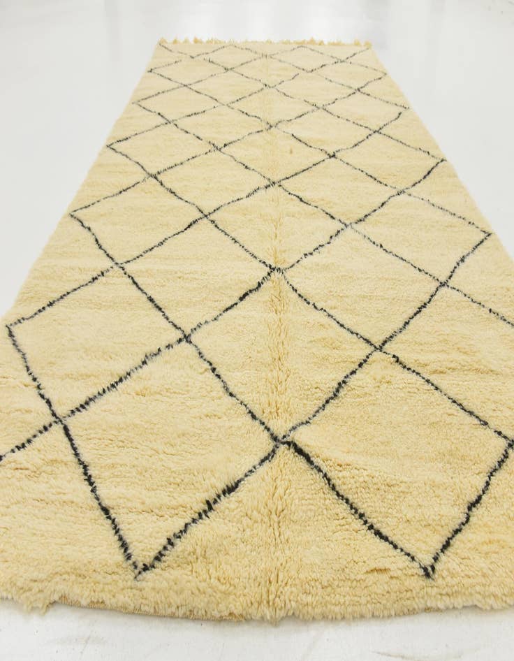 Detail image of  6' 5 x 10' 1  Hand Knotted Moroccan Wool Rug