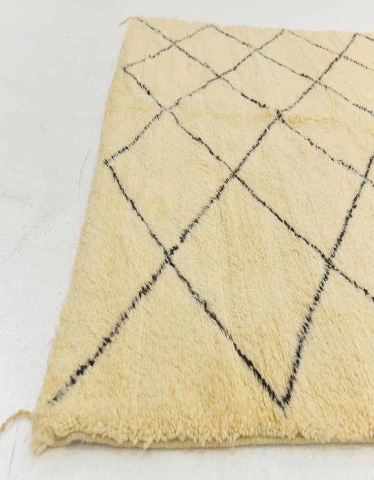 Detail image of  6' 5 x 10' 1  Hand Knotted Moroccan Wool Rug