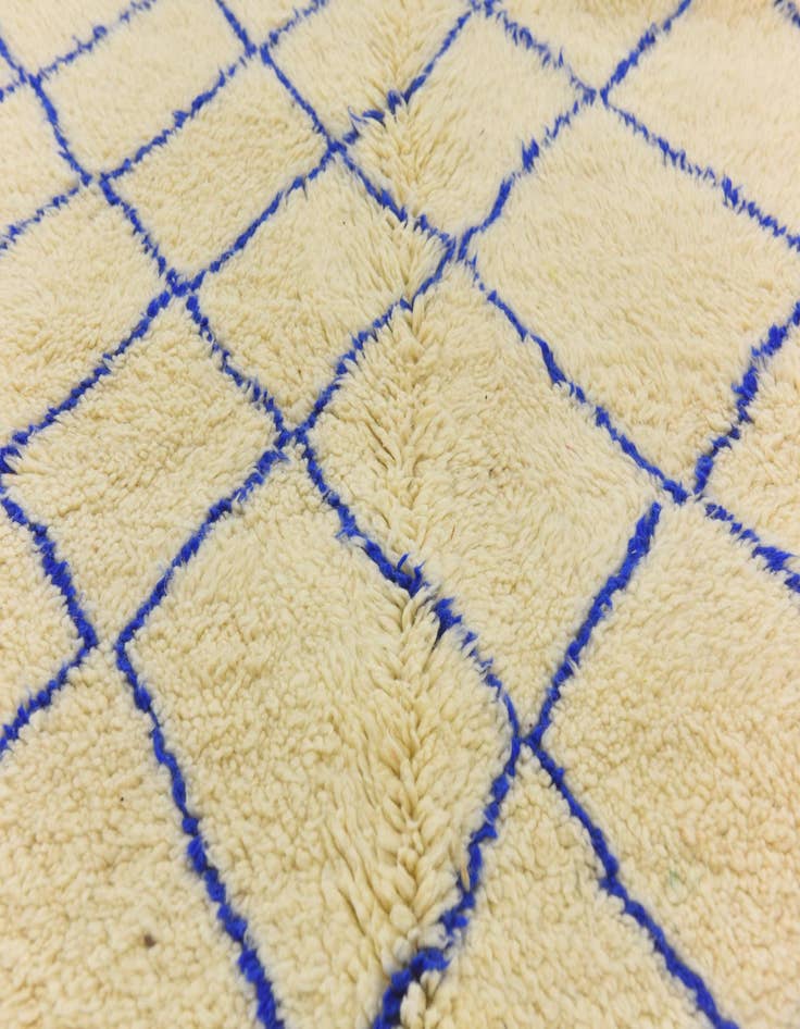 Detail image of  5' 5 x 7' 3  Hand Knotted Moroccan Wool Rug
