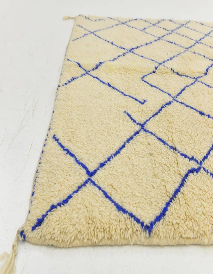 Detail image of  5' 5 x 7' 3  Hand Knotted Moroccan Wool Rug