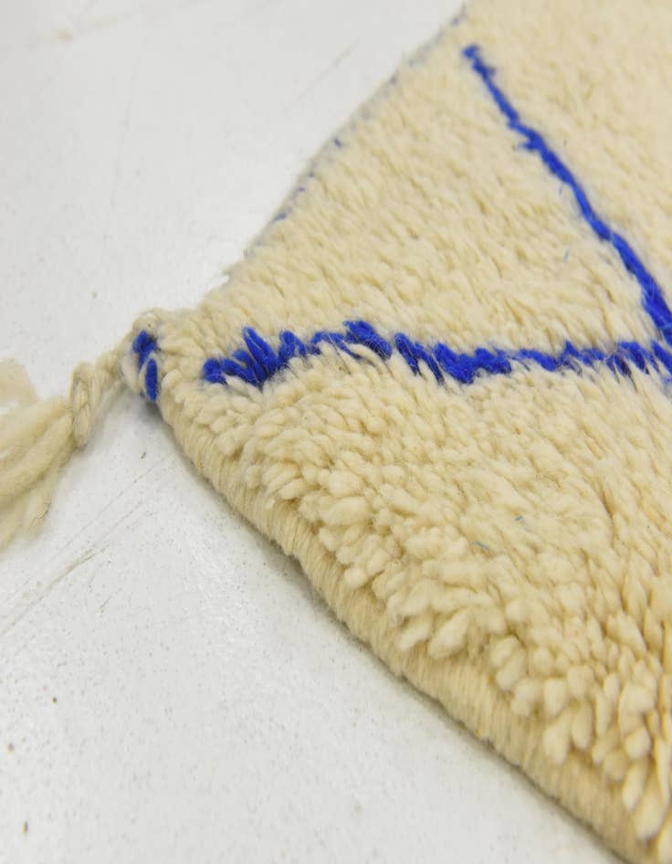 Detail image of  5' 5 x 7' 3  Hand Knotted Moroccan Wool Rug