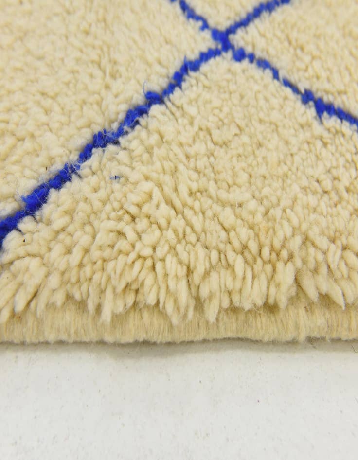 Detail image of  5' 5 x 7' 3  Hand Knotted Moroccan Wool Rug