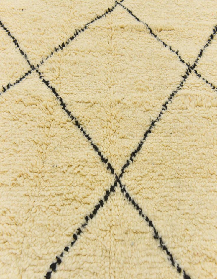 Detail image of  4' 10 x 8' 5  Hand Knotted Moroccan Wool Rug