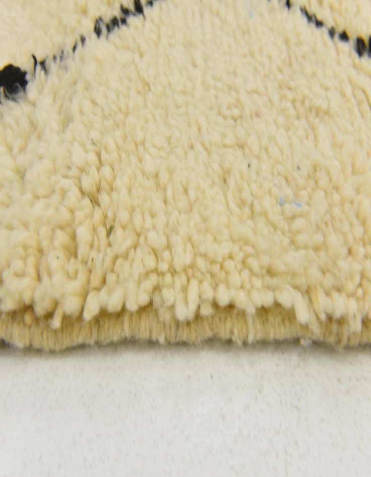 Detail image of  4' 10 x 8' 5  Hand Knotted Moroccan Wool Rug