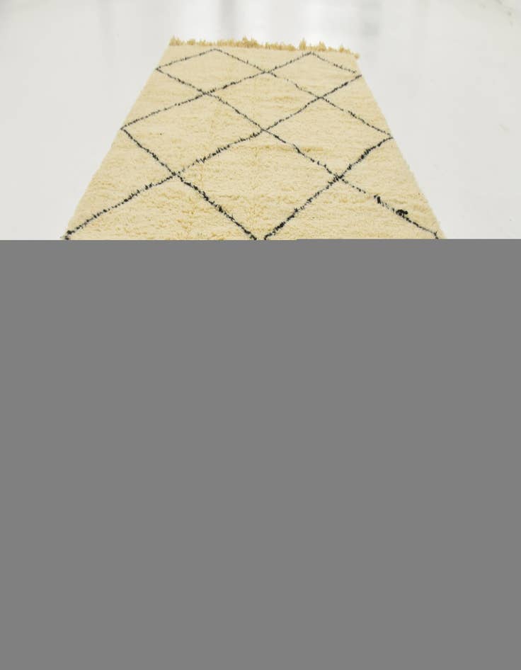 Detail image of  4' 10 x 8' 5  Hand Knotted Moroccan Wool Rug