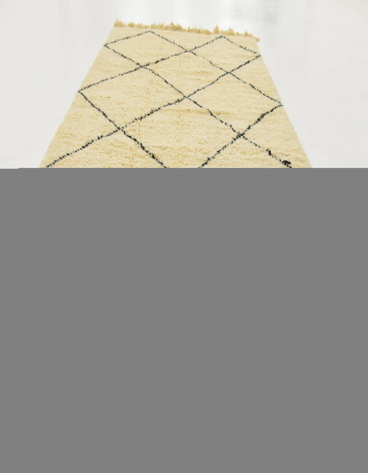 Detail image of  4' 10 x 8' 5  Hand Knotted Moroccan Wool Rug