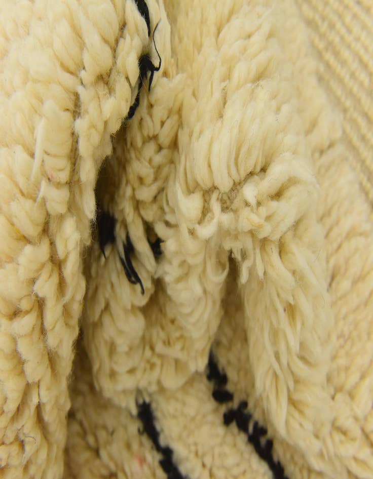 Detail image of  6' 11 x 9' 5  Hand Knotted Moroccan Wool Rug