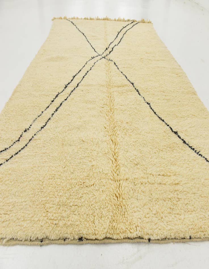 Detail image of  6' 11 x 9' 5  Hand Knotted Moroccan Wool Rug