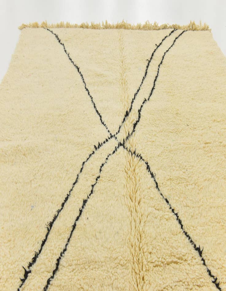 Detail image of  6' 11 x 9' 5  Hand Knotted Moroccan Wool Rug